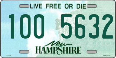 NH license plate 1005632