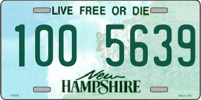 NH license plate 1005639