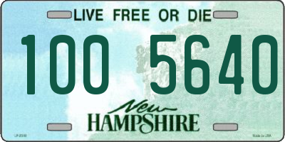 NH license plate 1005640
