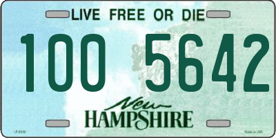 NH license plate 1005642