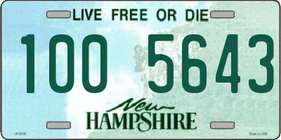 NH license plate 1005643