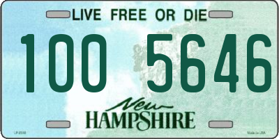 NH license plate 1005646