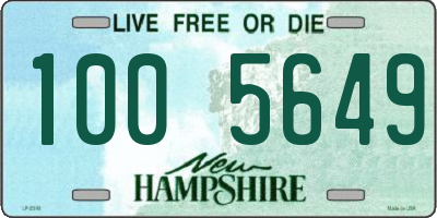 NH license plate 1005649