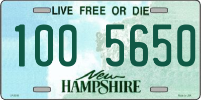 NH license plate 1005650