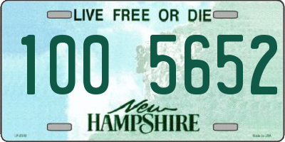 NH license plate 1005652