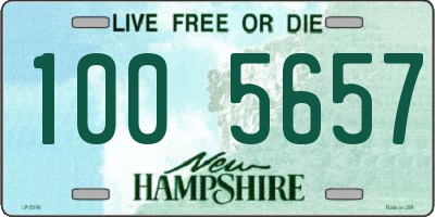 NH license plate 1005657