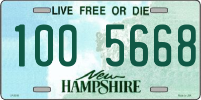 NH license plate 1005668