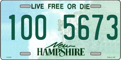 NH license plate 1005673