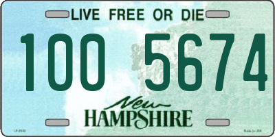 NH license plate 1005674