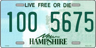 NH license plate 1005675