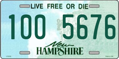 NH license plate 1005676