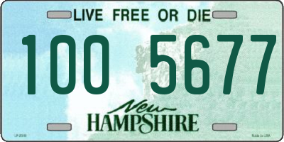 NH license plate 1005677