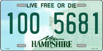 NH license plate 1005681