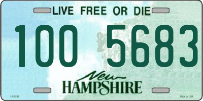 NH license plate 1005683