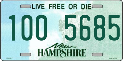 NH license plate 1005685