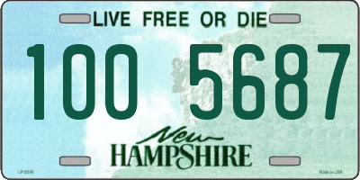 NH license plate 1005687