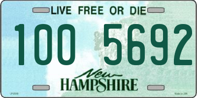 NH license plate 1005692