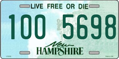 NH license plate 1005698