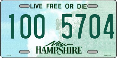 NH license plate 1005704