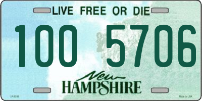 NH license plate 1005706