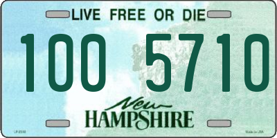 NH license plate 1005710