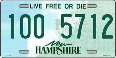 NH license plate 1005712