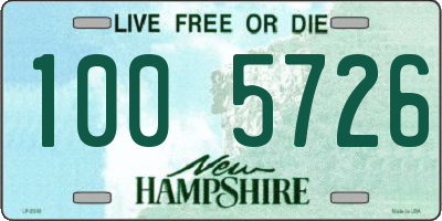 NH license plate 1005726