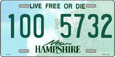NH license plate 1005732