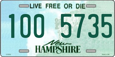 NH license plate 1005735