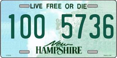 NH license plate 1005736