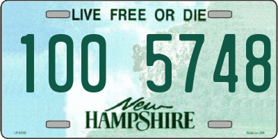 NH license plate 1005748