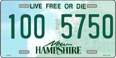 NH license plate 1005750