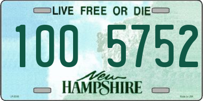 NH license plate 1005752