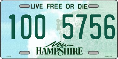 NH license plate 1005756