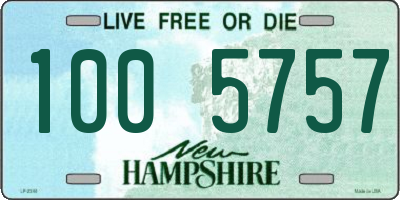 NH license plate 1005757