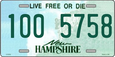 NH license plate 1005758