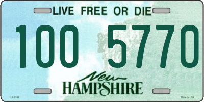 NH license plate 1005770