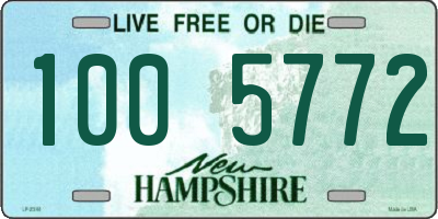 NH license plate 1005772