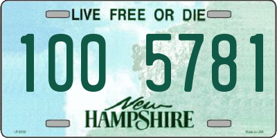 NH license plate 1005781