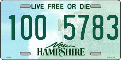 NH license plate 1005783