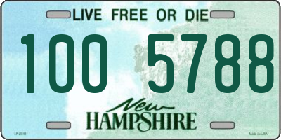 NH license plate 1005788