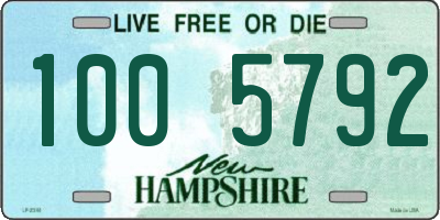 NH license plate 1005792