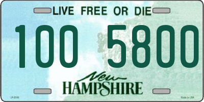 NH license plate 1005800