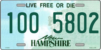 NH license plate 1005802