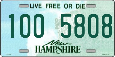 NH license plate 1005808