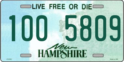 NH license plate 1005809