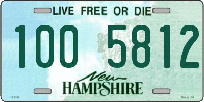 NH license plate 1005812