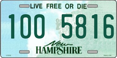 NH license plate 1005816