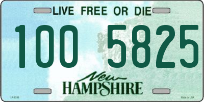 NH license plate 1005825