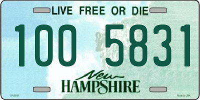 NH license plate 1005831